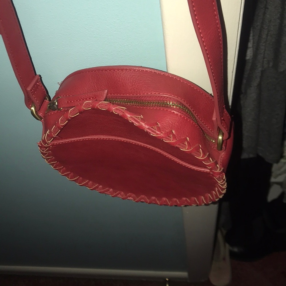 AE Red Round Purse